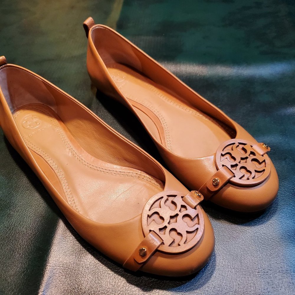 Tory Burch Gabriel Ballet Flat Tiramisu Tan 8